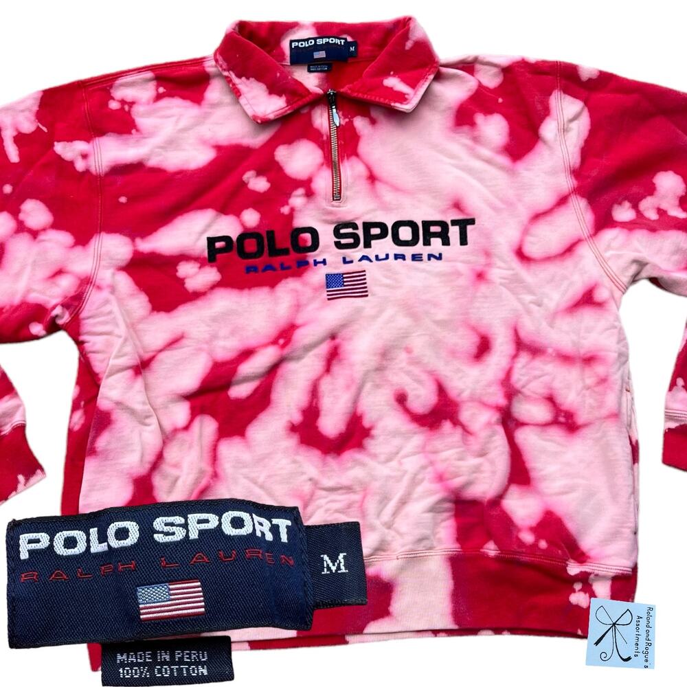 Polo Sport Ralph Lauren USA 3/4 Zipped Pullover Sz M